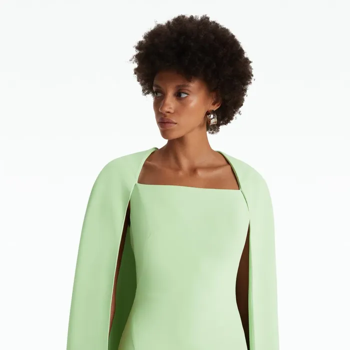 Safiyaa Cinza Aloe Long Dress Women Dresses
