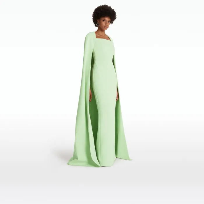 Safiyaa Cinza Aloe Long Dress Women Dresses