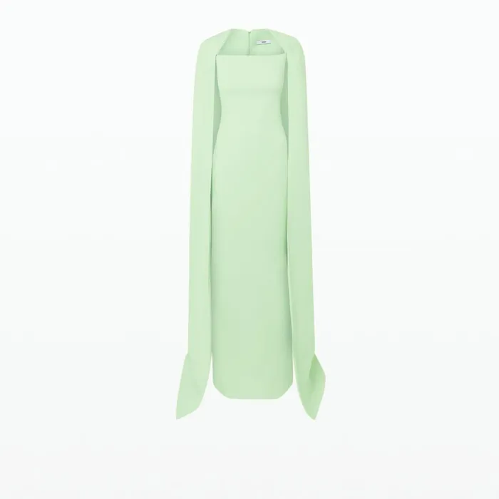 Safiyaa Cinza Aloe Long Dress Women Dresses