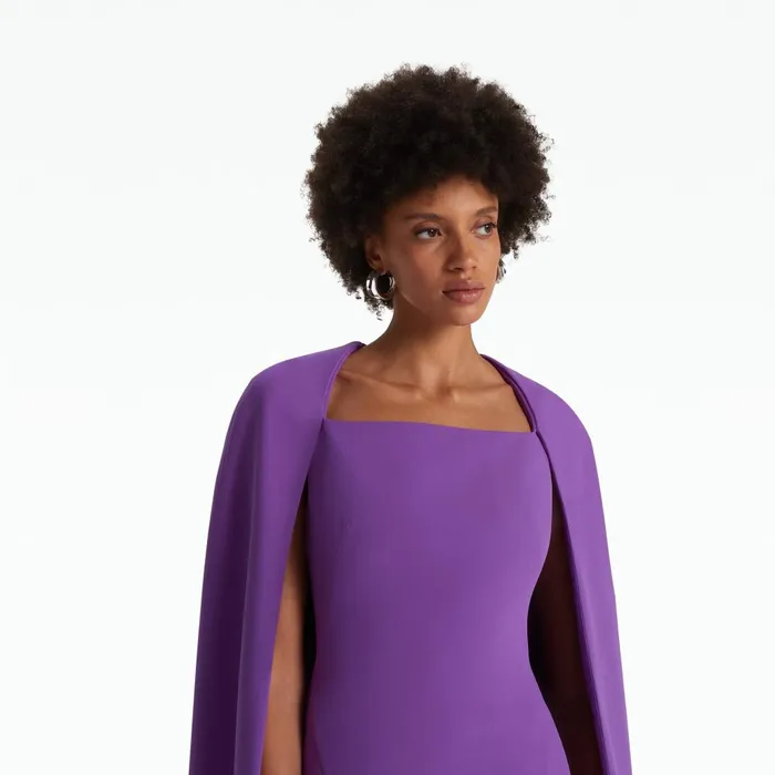 Safiyaa Cinza Lilac Long Dress Women Dresses