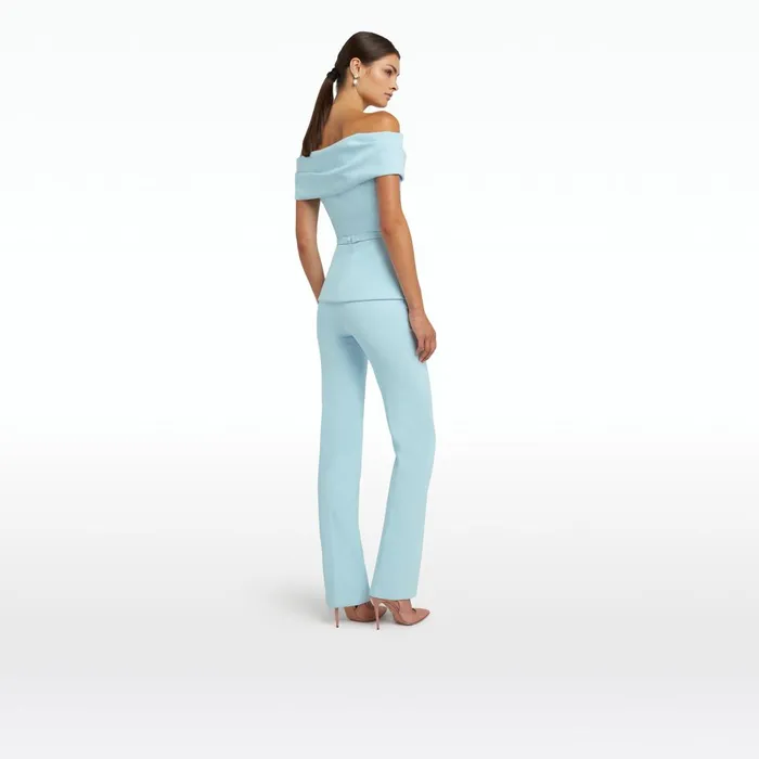 Safiyaa Everleigh Baby Blue Top Women Tops