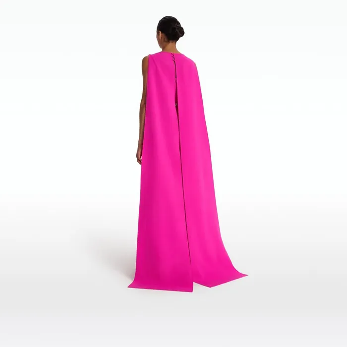 Safiyaa Ginevra Wild Strawberry Long Dress Women Dresses