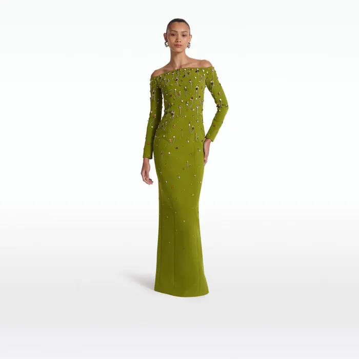 Safiyaa Gioia Calla Long Dress Women Dresses