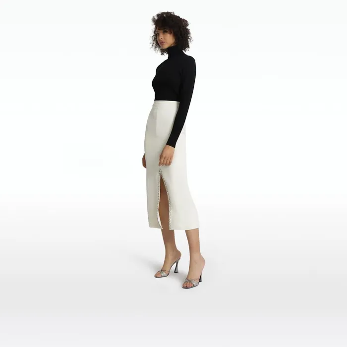 Safiyaa Grainee Ivory Skirt Women Skirts