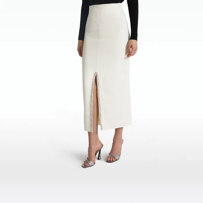 Safiyaa Grainee Ivory Skirt Women Skirts