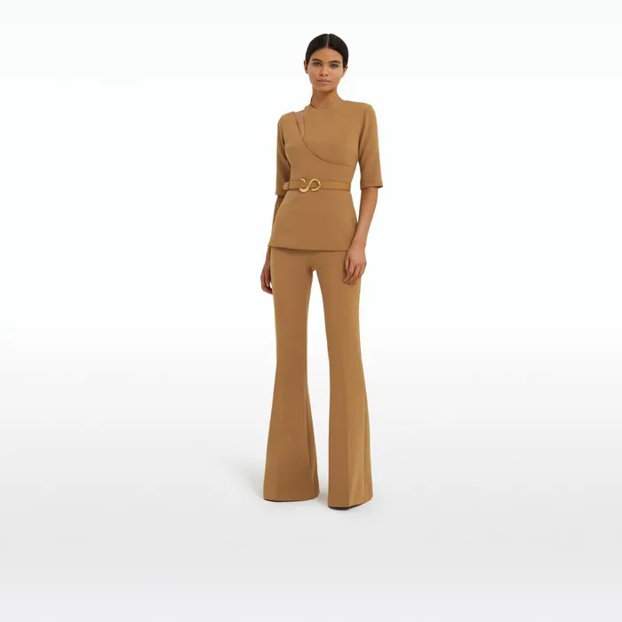 Safiyaa Halluana Cognac Trousers Women Trousers