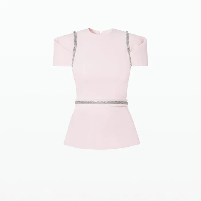 Safiyaa Halo Pale Pink Top Women Tops