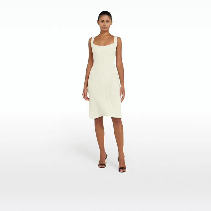 Safiyaa Huanca Ivory Knit Women Dresses