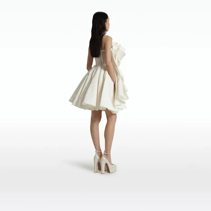 Safiyaa Iona Ivory Short Dress Women Dresses