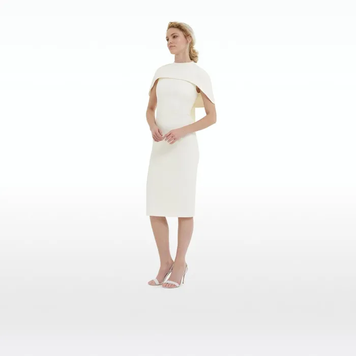 Safiyaa Kalika Ivory Midi Dress Women Dresses