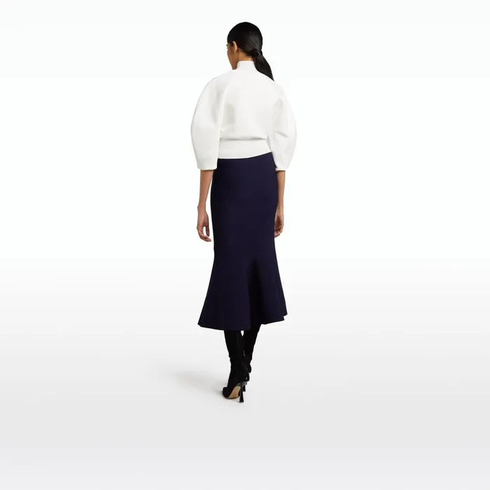 Safiyaa Kimberley Navy Knit Skirt Women Knitwear