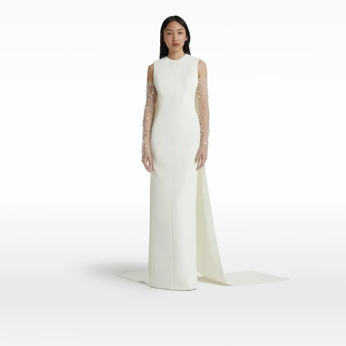 Safiyaa Linna Ivory Long Dress Women Dresses