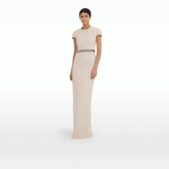 Safiyaa Magali Powder Long Dress Women Dresses