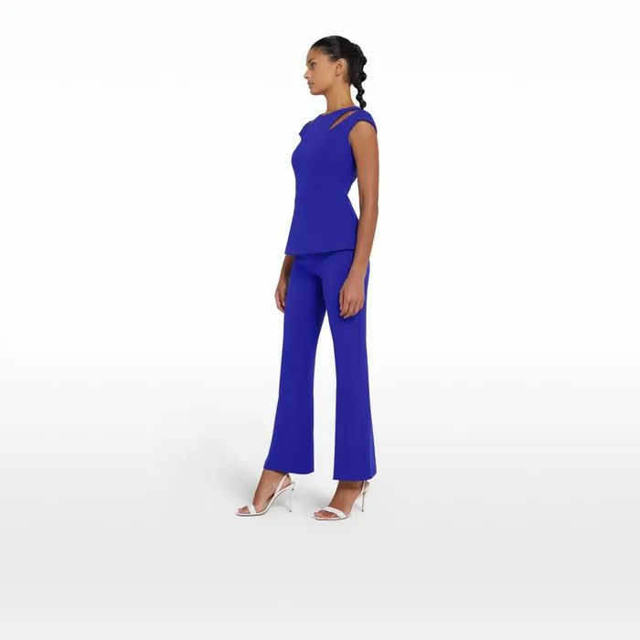 Safiyaa Mari Azure Blue Trousers Women Trousers