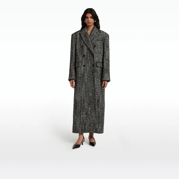 Safiyaa Micaela Black Coat Women Jackets and Coats