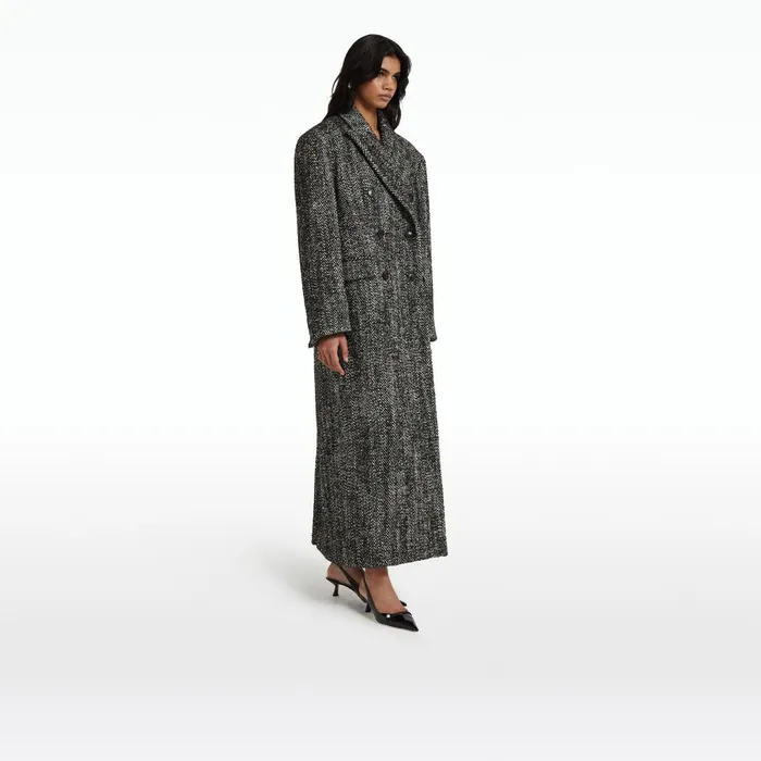 Safiyaa Micaela Black Coat Women Jackets and Coats