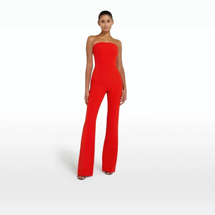 Safiyaa Myrine Cherry Red Jumpsuit Women Jumpsuits