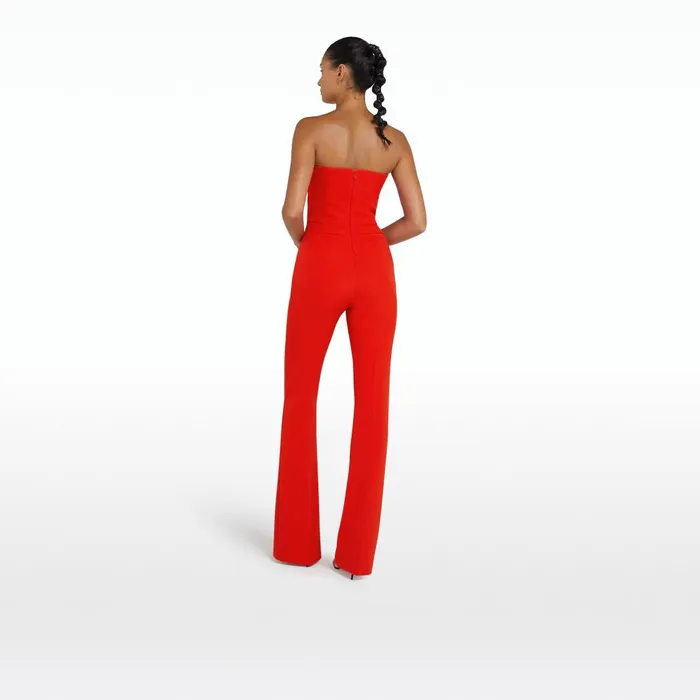 Safiyaa Myrine Cherry Red Jumpsuit Women Jumpsuits