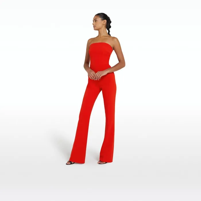 Safiyaa Myrine Cherry Red Jumpsuit Women Jumpsuits