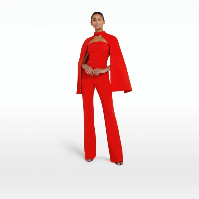Safiyaa Myrine Cherry Red Jumpsuit Women Jumpsuits