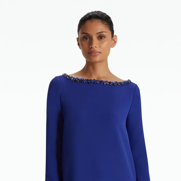 Safiyaa Naimal Skiathos Blue Long Dress Women Dresses