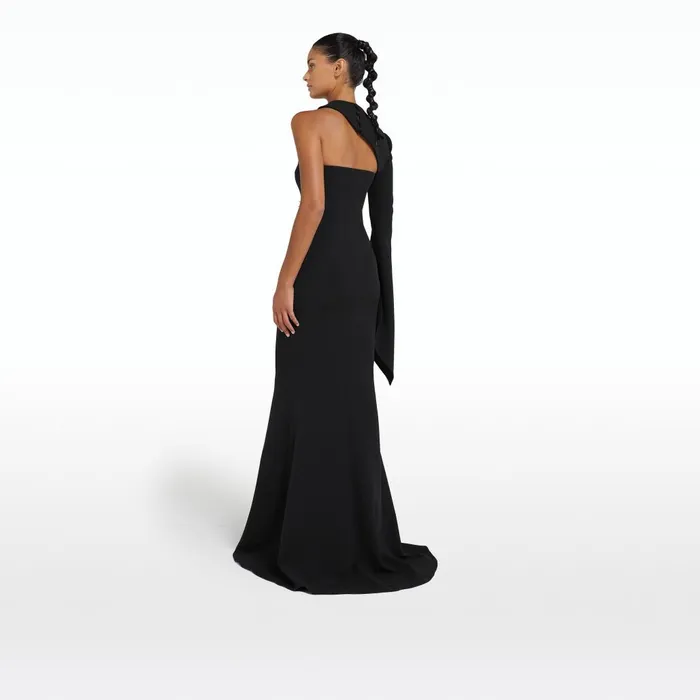 Safiyaa Raha Black Long Dress Women Dresses