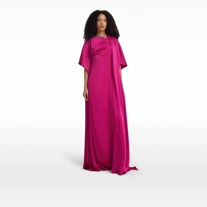 Safiyaa Reda Granita Embroidered Long Dress Women Dresses