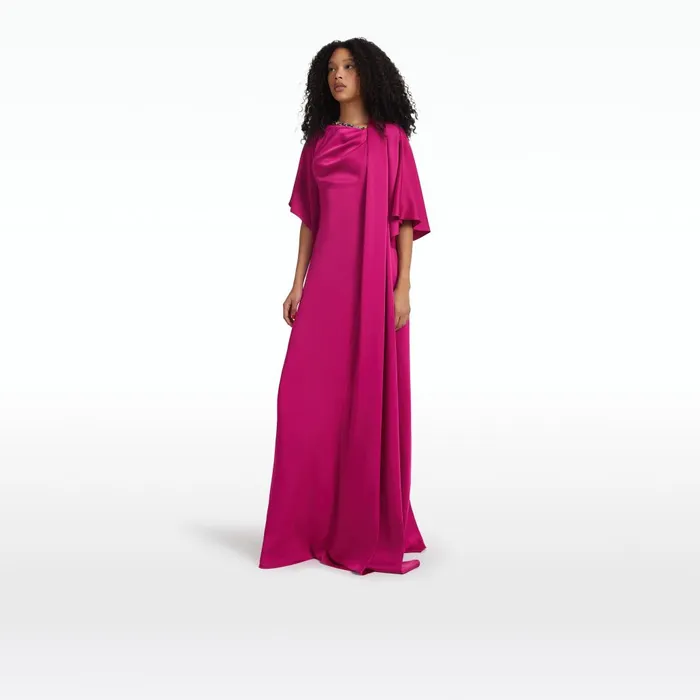Safiyaa Reda Granita Embroidered Long Dress Women Dresses