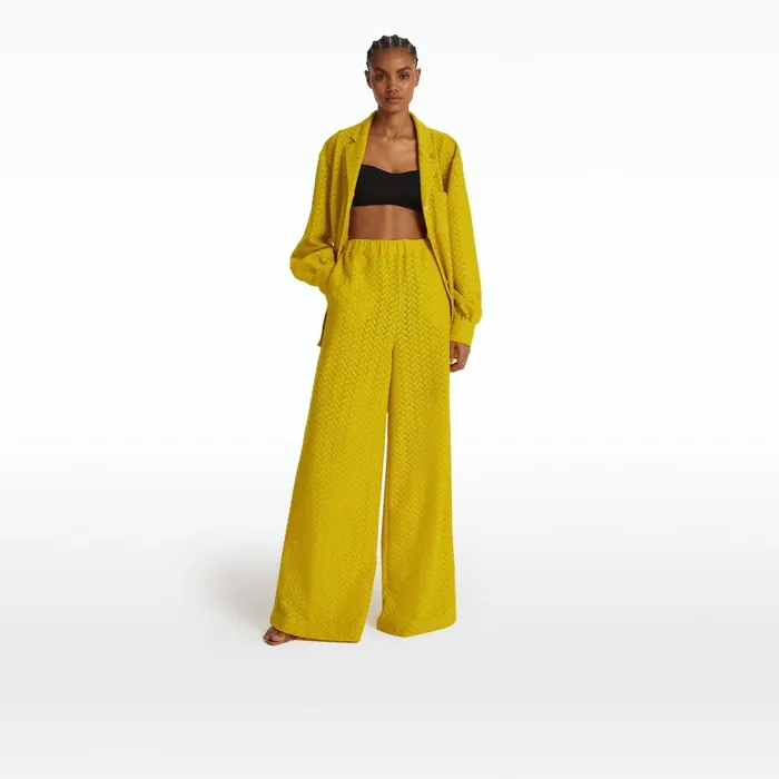 Safiyaa Rewana Chartreuse Trousers Women Swimwear
