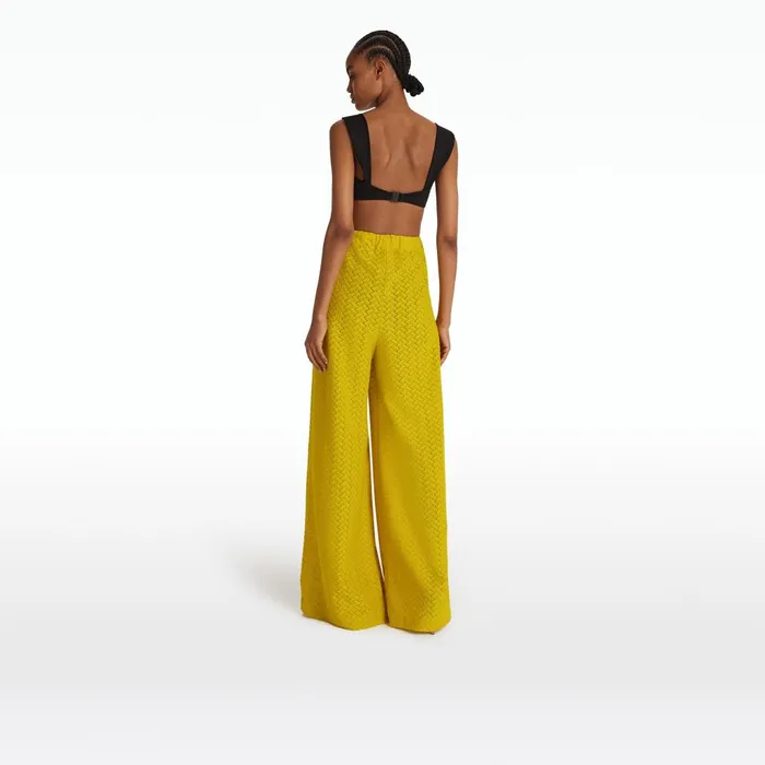 Safiyaa Rewana Chartreuse Trousers Women Swimwear