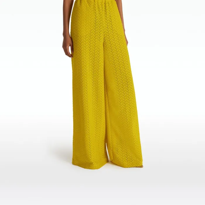 Safiyaa Rewana Chartreuse Trousers Women Swimwear