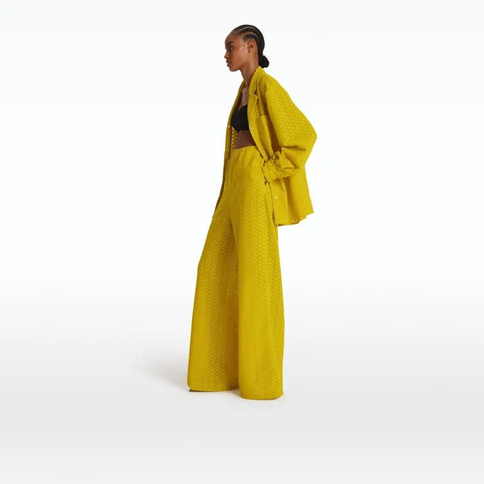 Safiyaa Rewana Chartreuse Trousers Women Swimwear