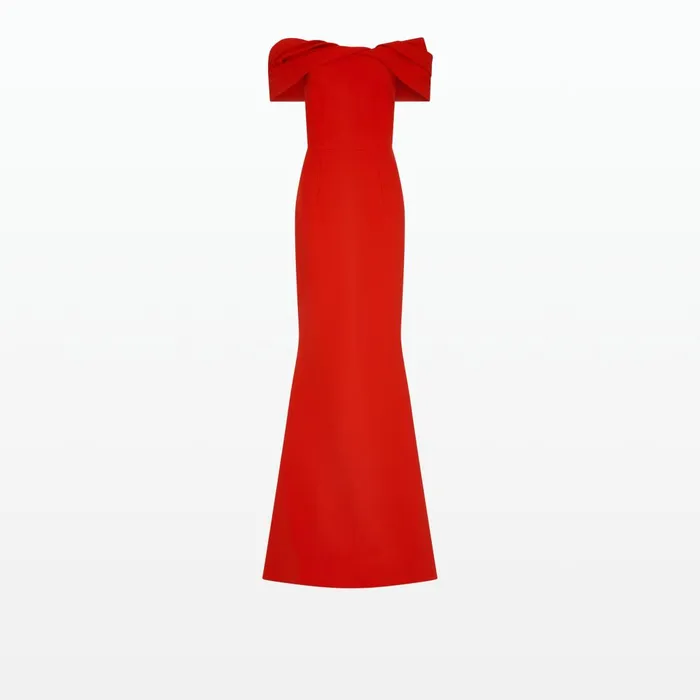 Safiyaa Rossa Dazzling Red Long Dress Women Dresses