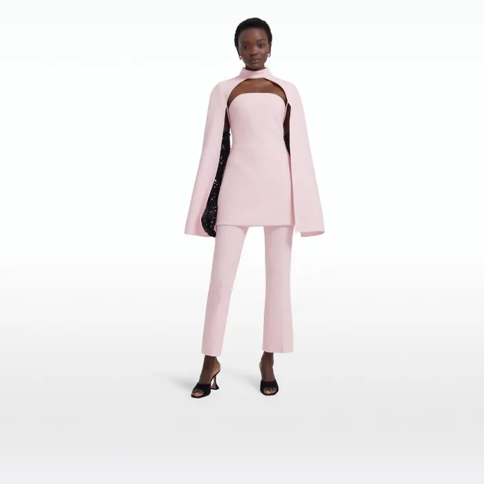 Safiyaa Rowan Barely Pink Short Dress Women Dresses