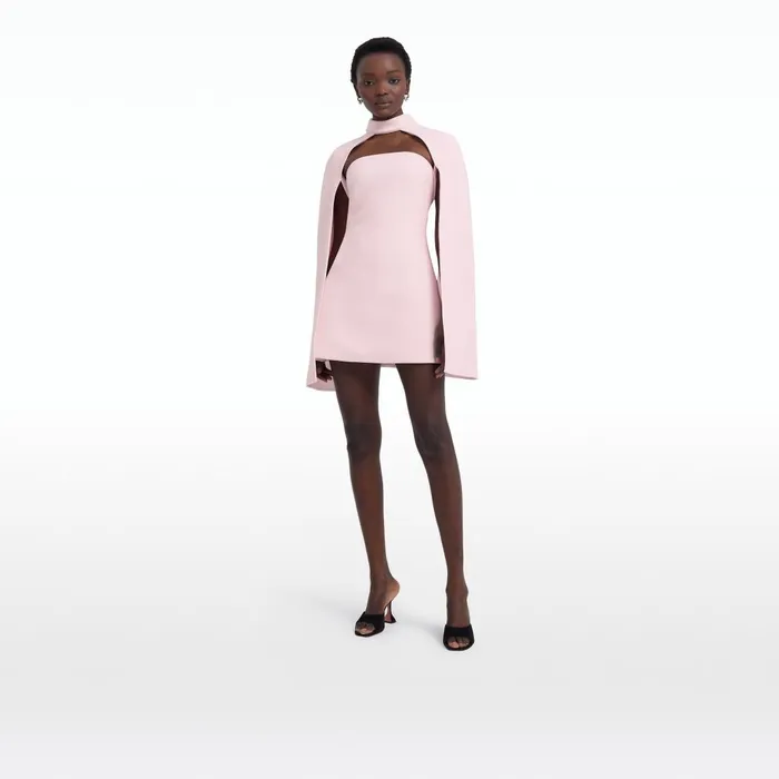 Safiyaa Rowan Barely Pink Short Dress Women Dresses