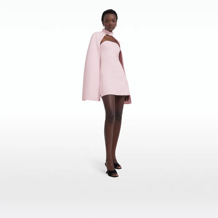 Safiyaa Rowan Barely Pink Short Dress Women Dresses