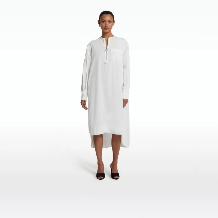Safiyaa Sebiha Ivory Midi Dress Women Dresses