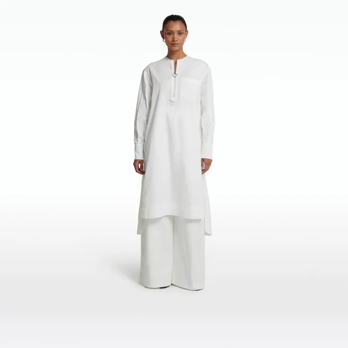 Safiyaa Sebiha Ivory Midi Dress Women Dresses