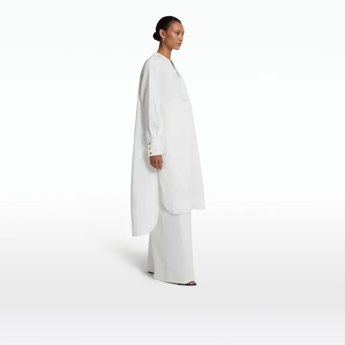 Safiyaa Sebiha Ivory Midi Dress Women Dresses