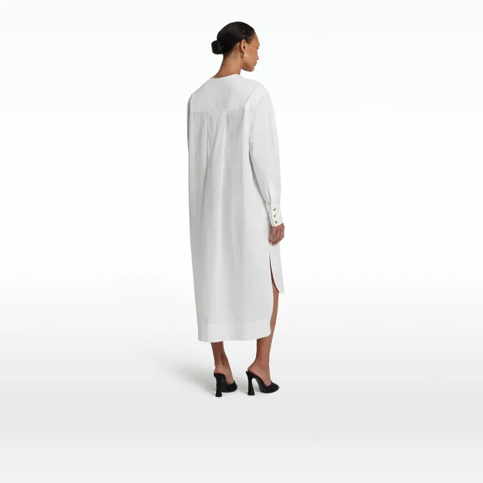 Safiyaa Sebiha Ivory Midi Dress Women Dresses