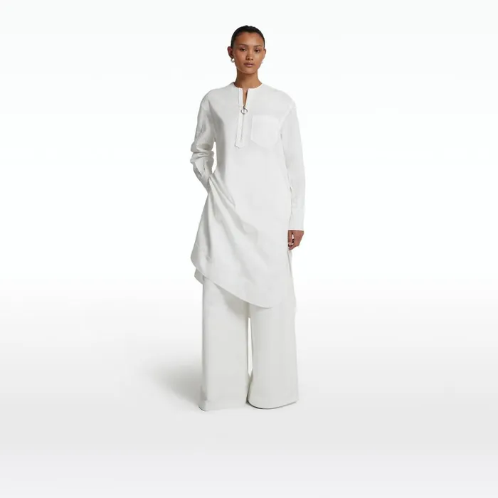 Safiyaa Sebiha Ivory Midi Dress Women Dresses