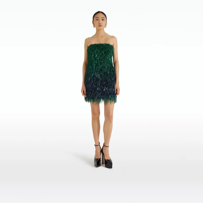 Safiyaa Syd Darkest Spruce Short Dress Women Dresses