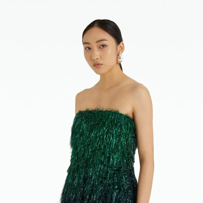 Safiyaa Syd Darkest Spruce Short Dress Women Dresses