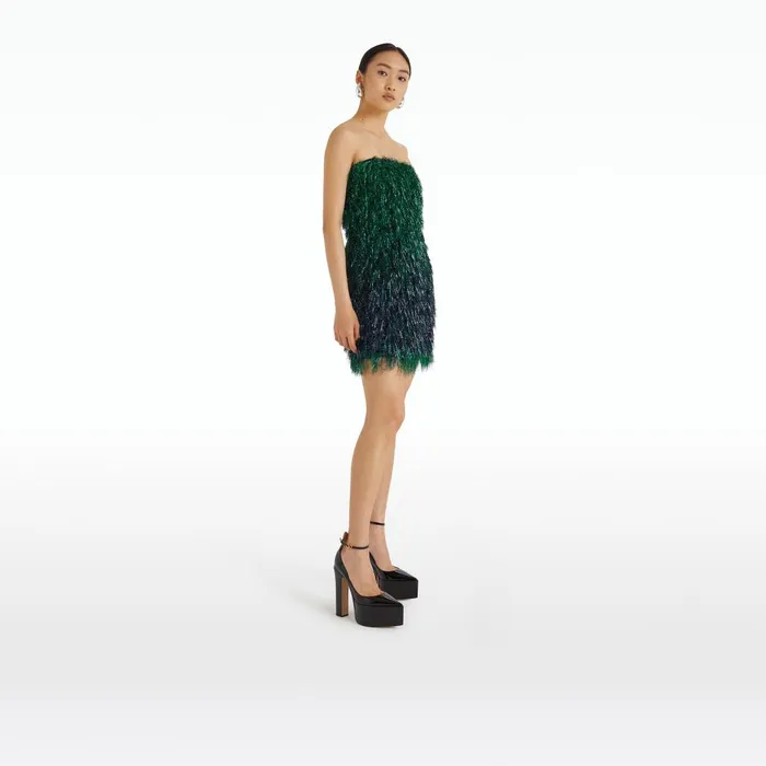 Safiyaa Syd Darkest Spruce Short Dress Women Dresses