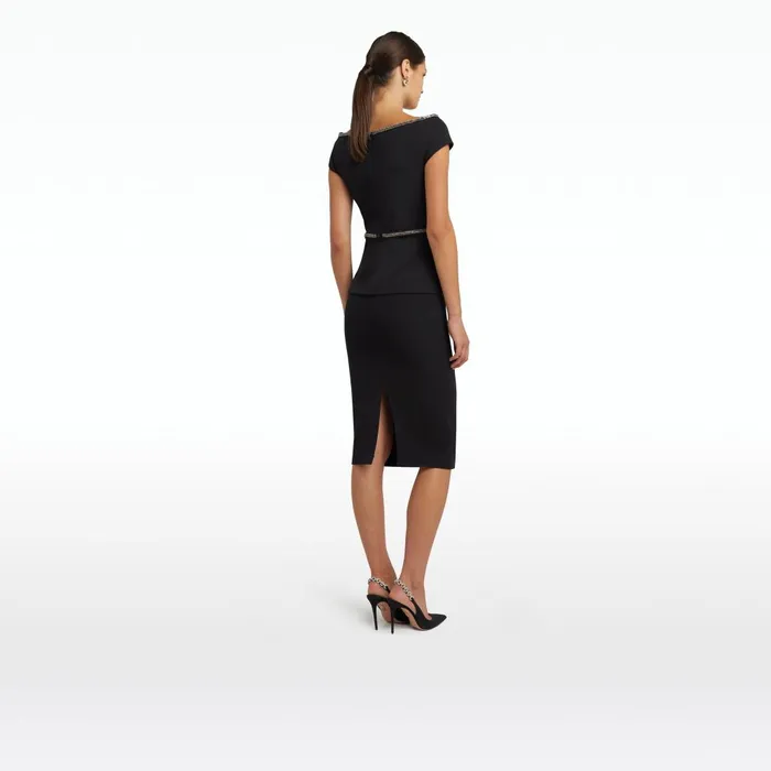 Safiyaa Xena Black Top Women Tops