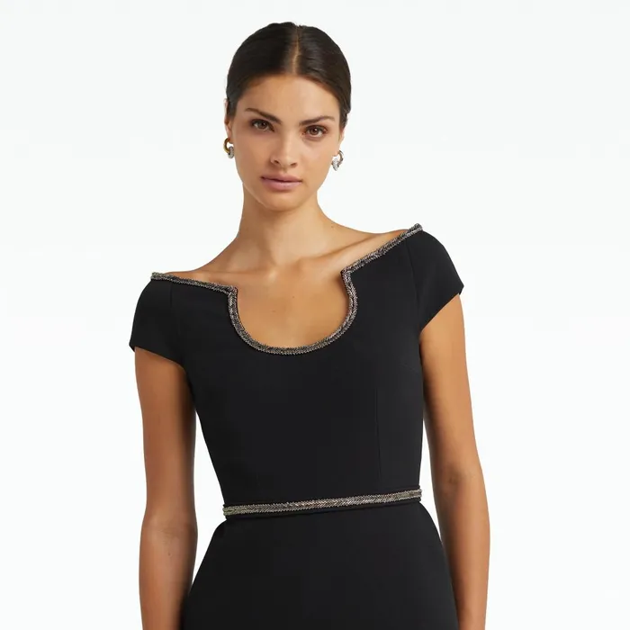 Safiyaa Xena Black Top Women Tops