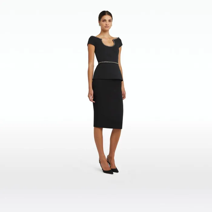 Safiyaa Xena Black Top Women Tops