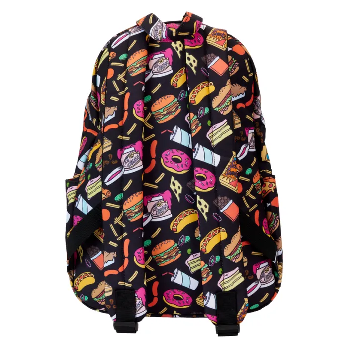 ScoobyDoo Snacks AllOver Print Nylon FullSize Backpack Unisex Loungefly Backpacks