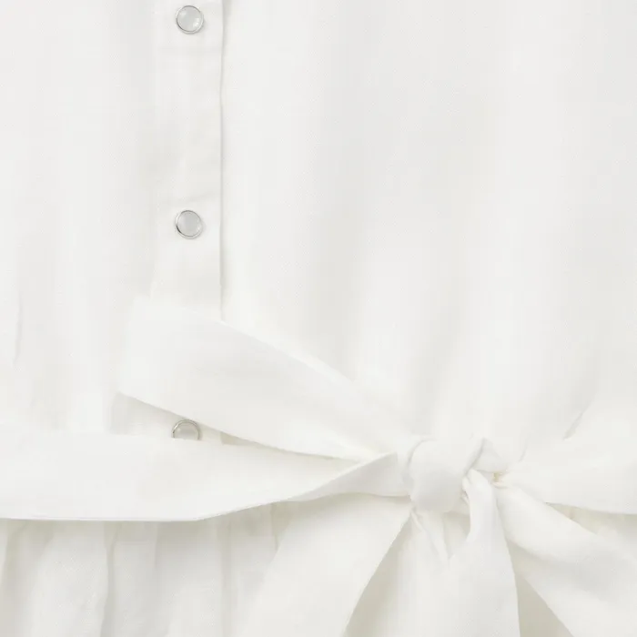 Shirt Dresses Women Stetson White Linen Shirt Dress White