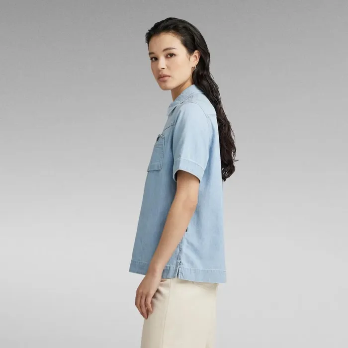 Shirts and Blouses Women GStar RAW Raw Utility 1Pocket Shirt Light Aged